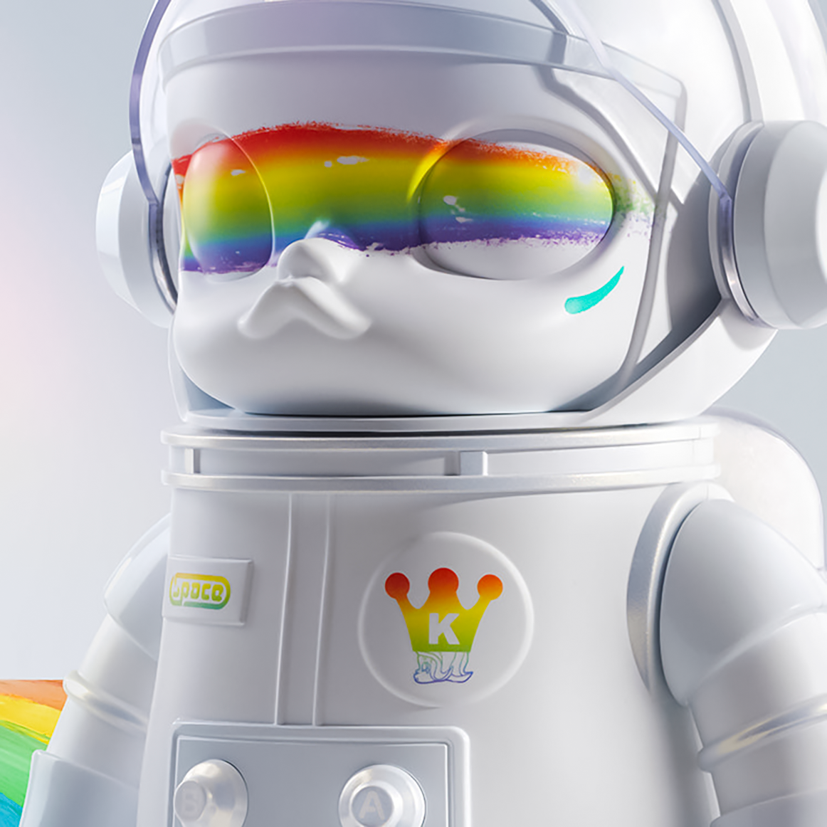 MEGA SPACE MOLLY 400% RAINBOW / POPMART – EYE SHUT ISLAND