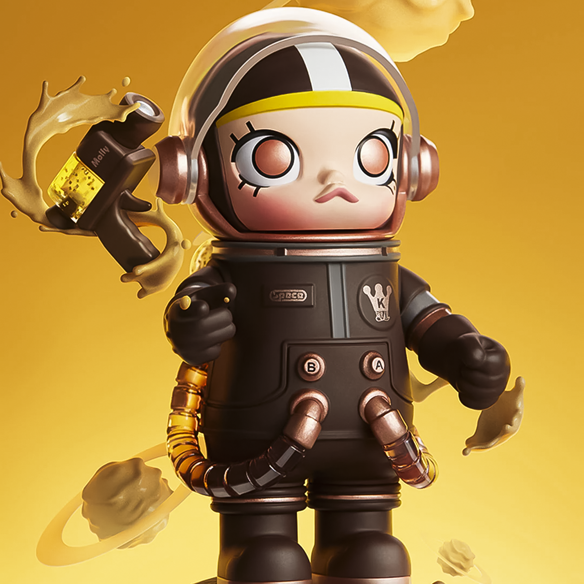 MEGA SPACE MOLLY 100% SERIES1 / POPMART – EYE SHUT ISLAND