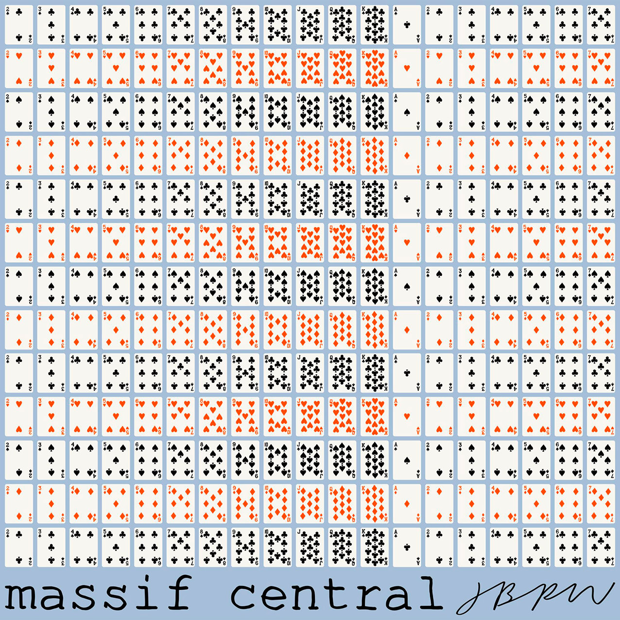 JONAS WOOD - STRAIGHT FLUSH SCARF / MASSIF CENTRAL