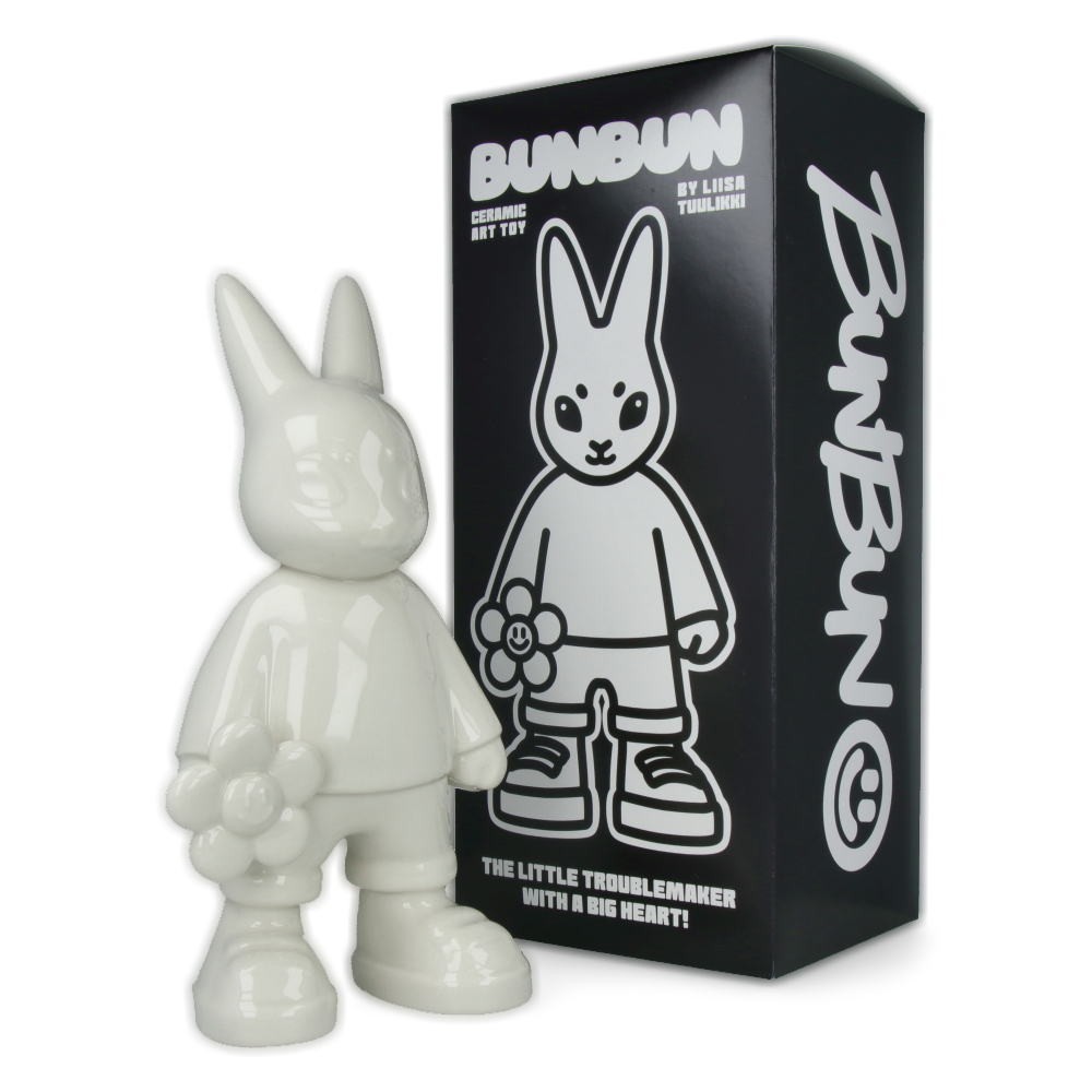 Liisa Tuulikki BUNBUN “IN BLOOM” | Limited Edition White Porcelain Collectible