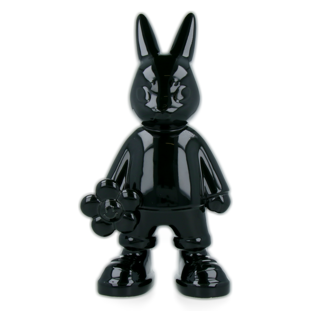 Liisa Tuulikki BUNBUN “IN BLOOM” | Limited Edition Black Porcelain Collectible