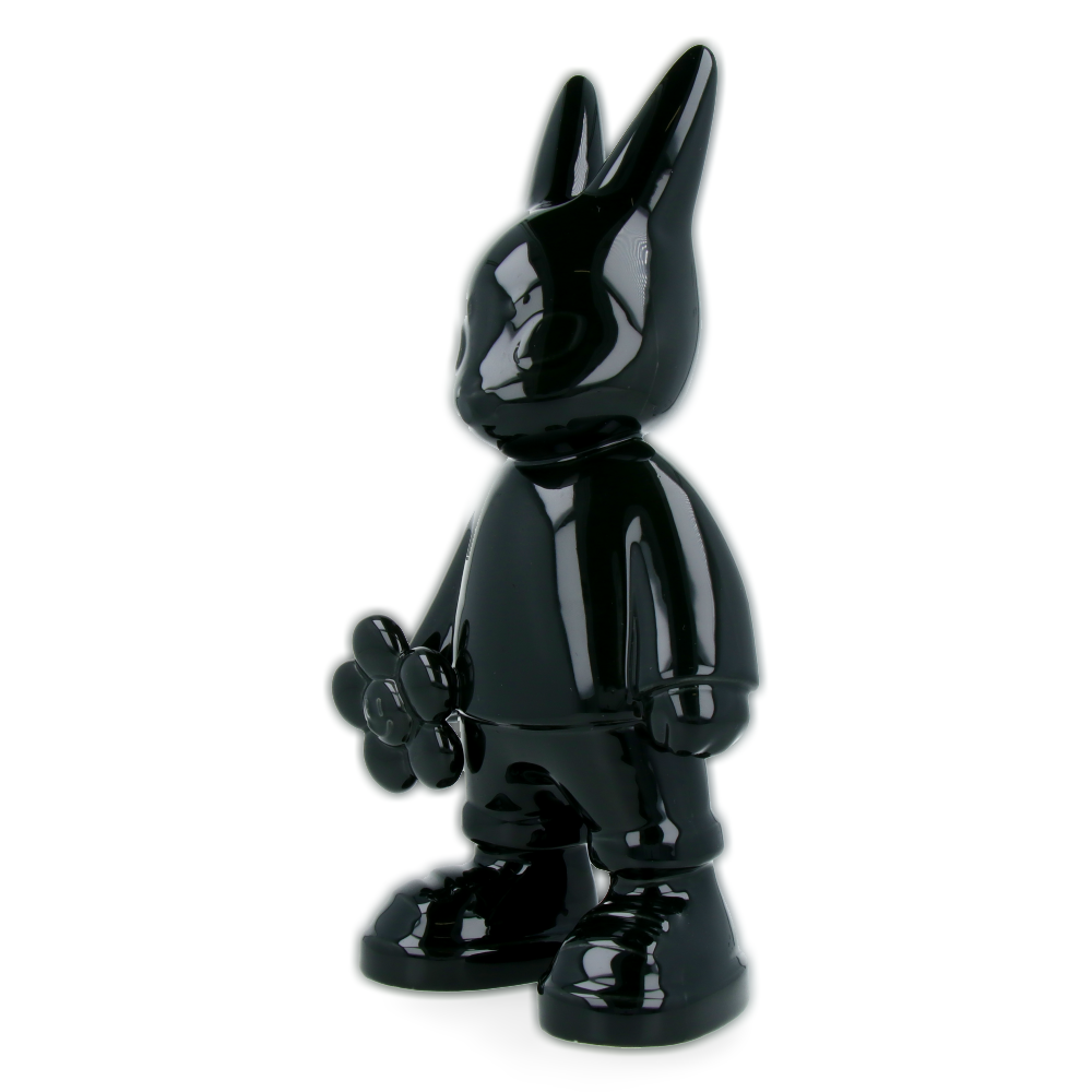 Liisa Tuulikki BUNBUN “IN BLOOM” | Limited Edition Black Porcelain Collectible