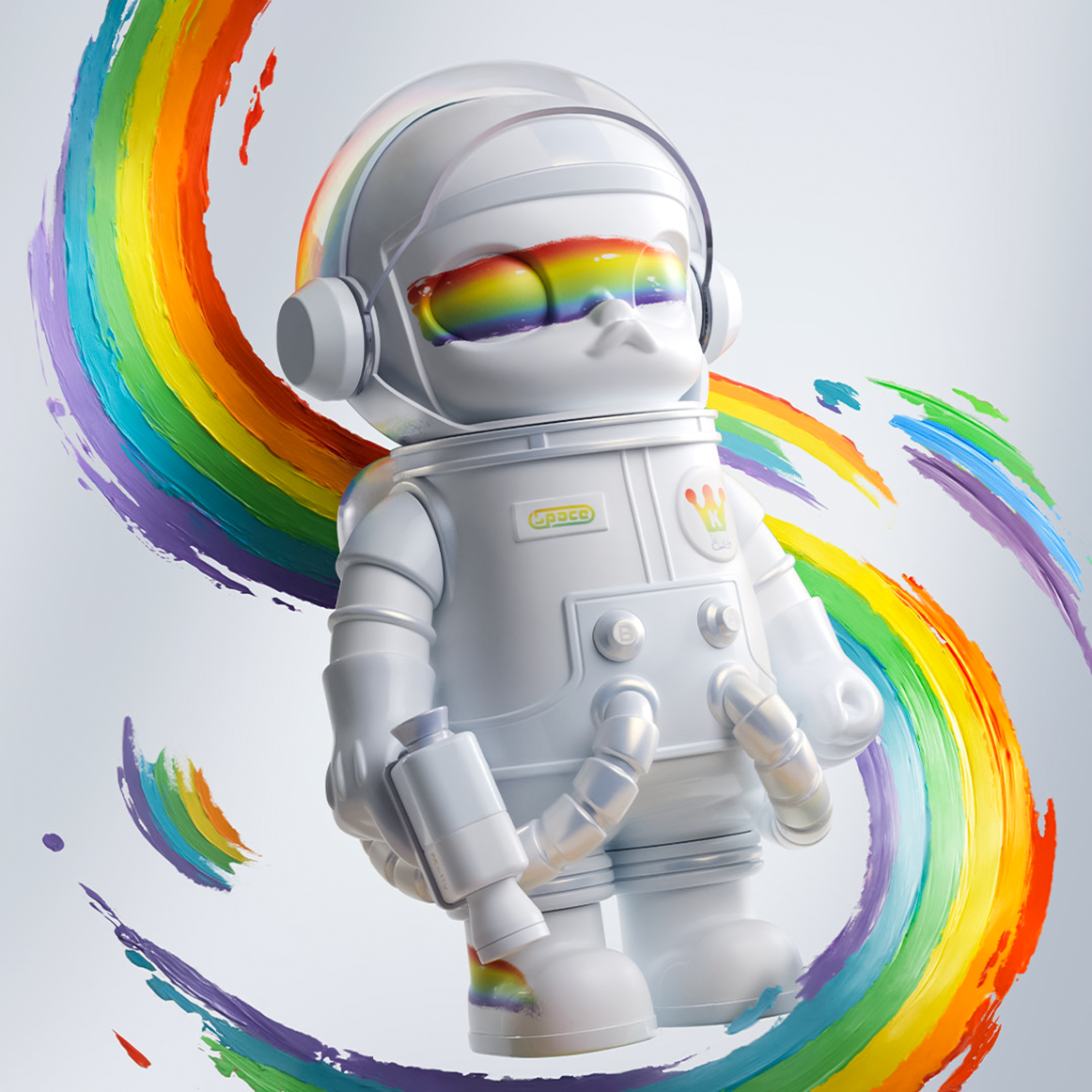 MEGA SPACE MOLLY 400% RAINBOW / POPMART