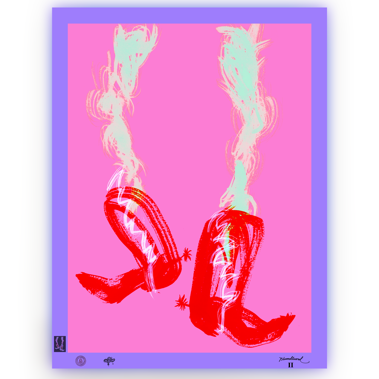 BLUNDLUND FINE ART PRINT - BOOTY & LEGS II / LIMITED EDITION OF 150 + 2AP