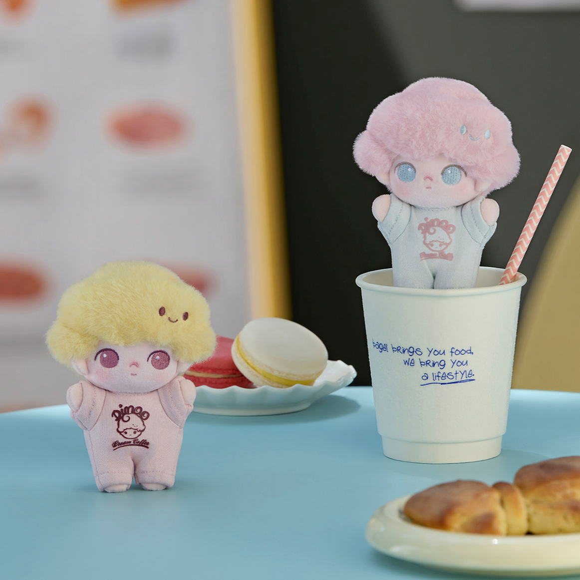 DIMO CRUSH ON COFFEE SOFT FACED PLUSH KEYCHAIN SERIES / POPMART