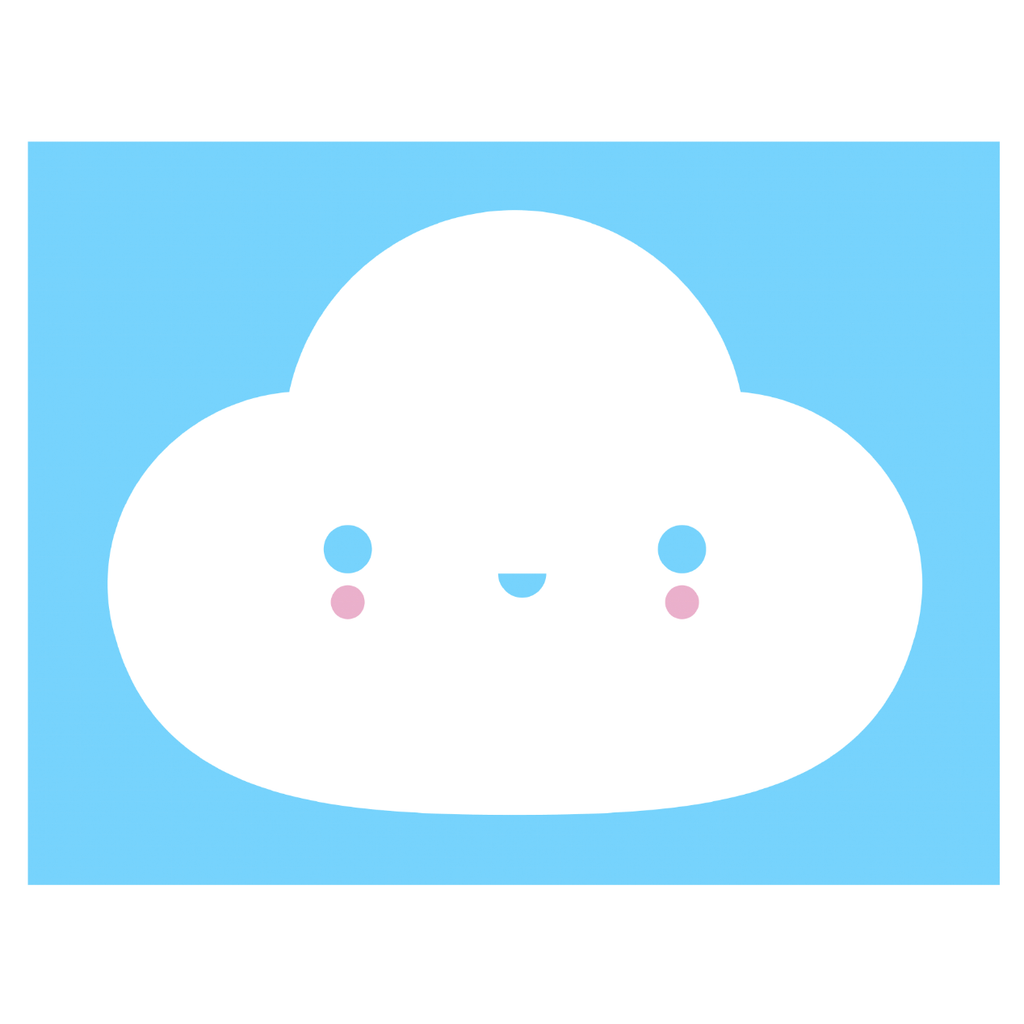 FRIENDSWITHYOU - YOU'RE MY LITTLE CLOUD BLUE / FINE ART PRINT