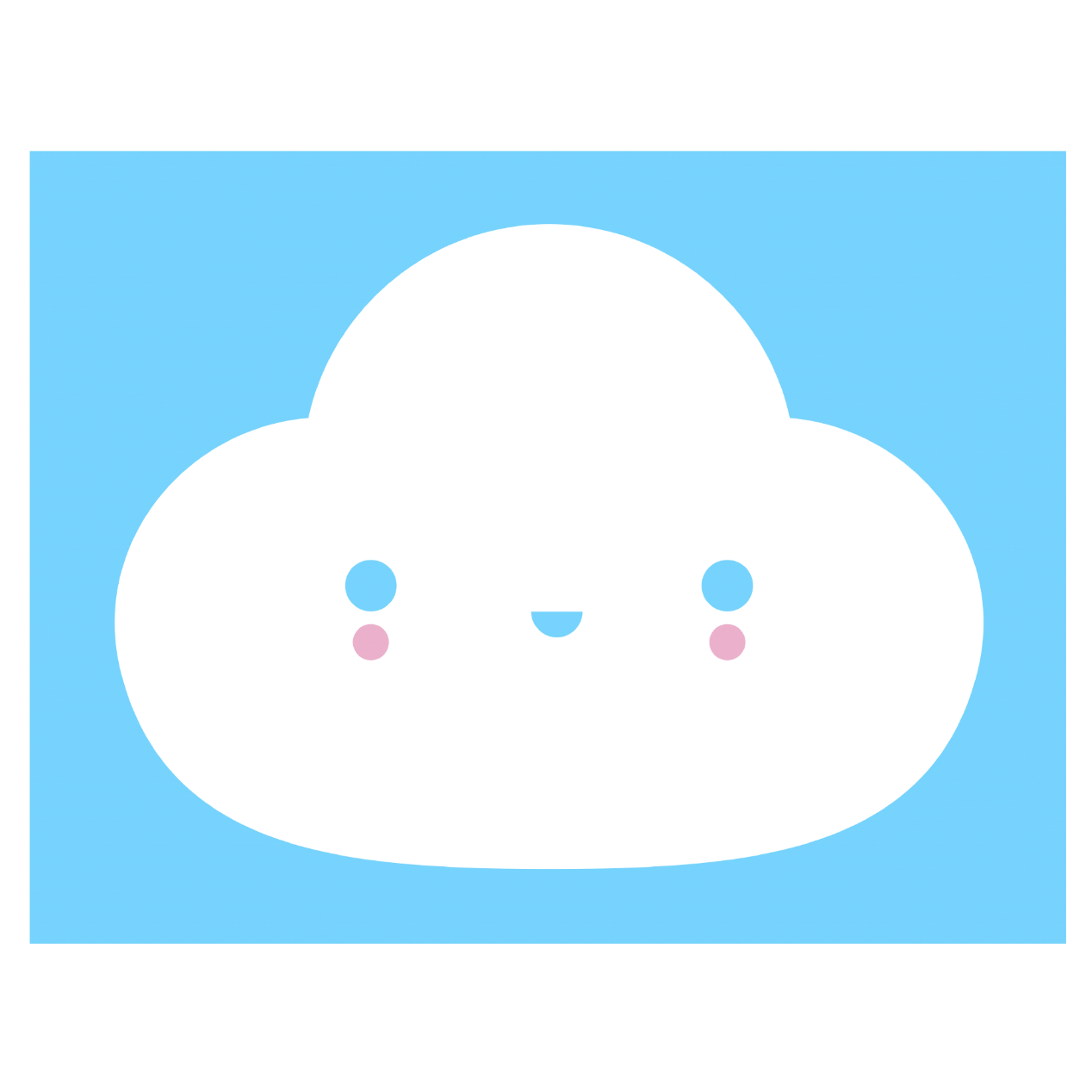 FRIENDSWITHYOU - YOU'RE MY LITTLE CLOUD BLUE / FINE ART PRINT