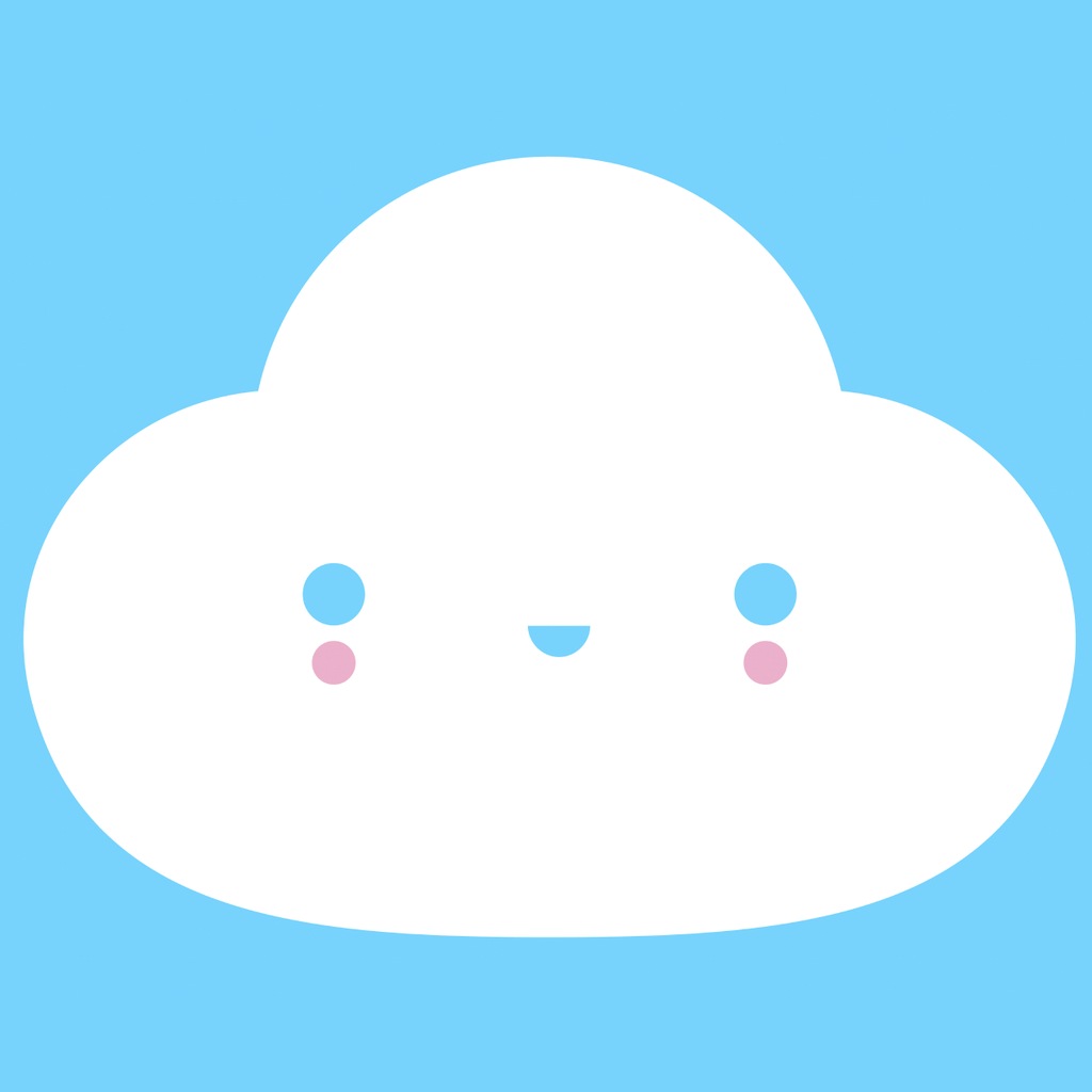 FRIENDSWITHYOU - YOU'RE MY LITTLE CLOUD BLUE / FINE ART PRINT