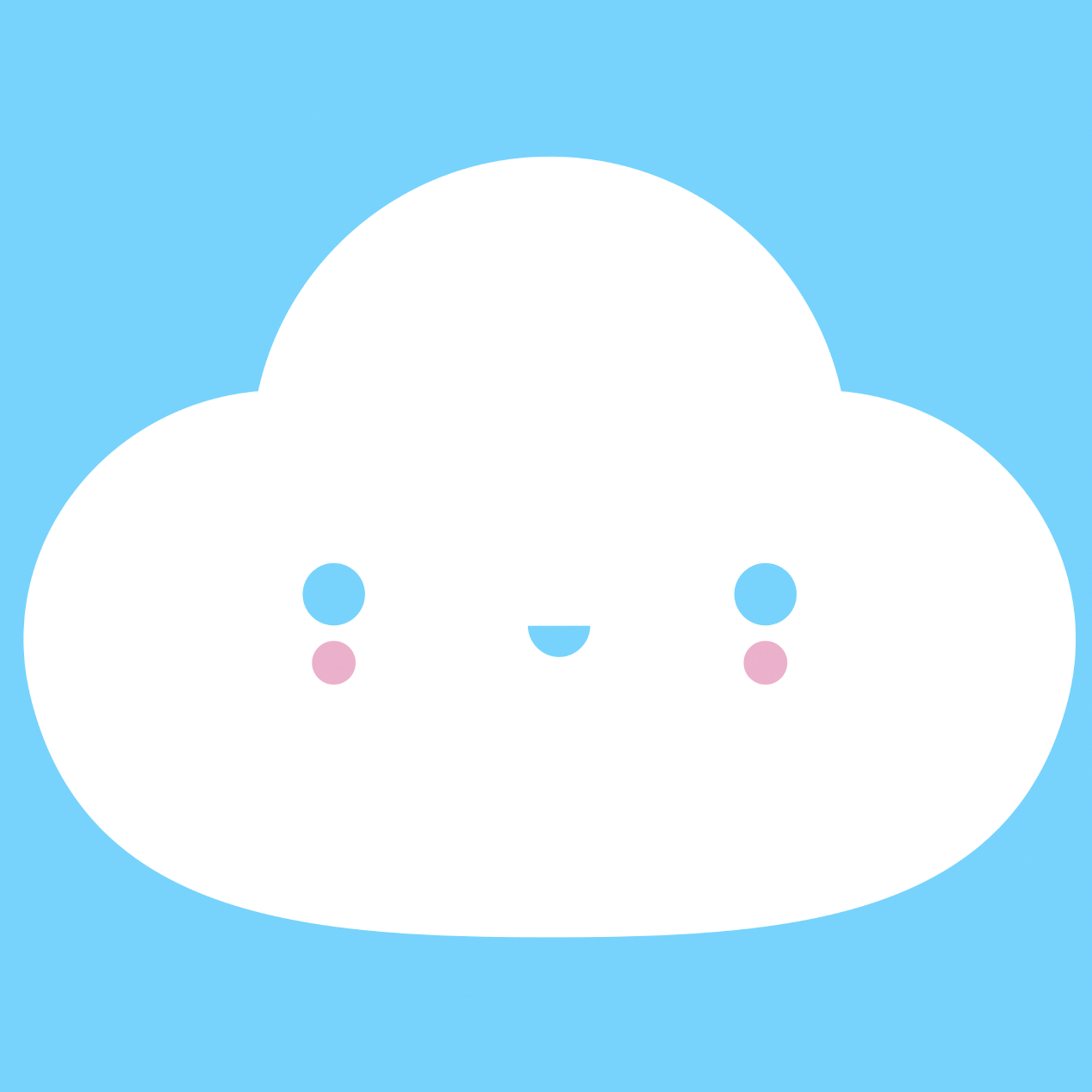 FRIENDSWITHYOU - YOU'RE MY LITTLE CLOUD BLUE / FINE ART PRINT