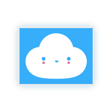 FRIENDSWITHYOU - YOU'RE MY LITTLE CLOUD BLUE / FINE ART PRINT