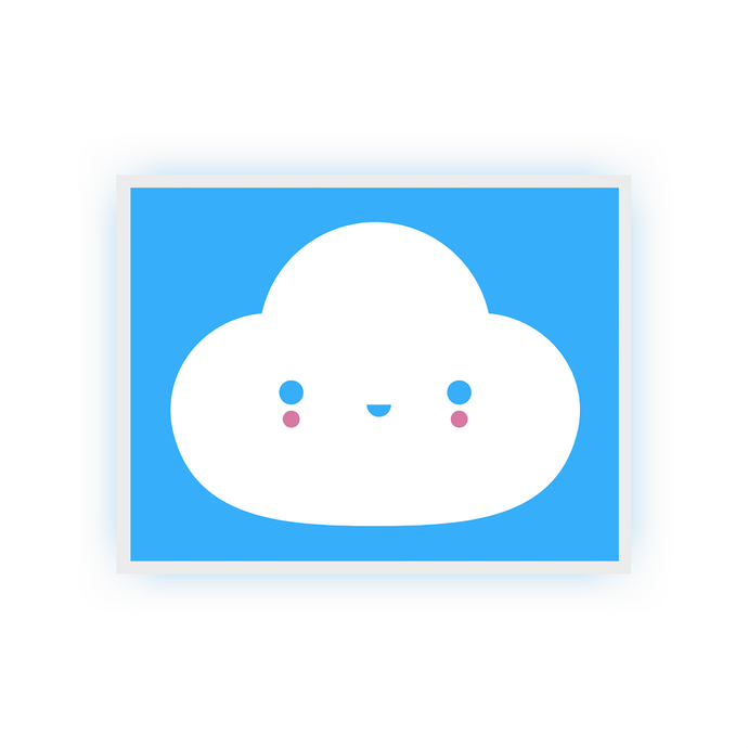 FRIENDSWITHYOU - YOU'RE MY LITTLE CLOUD BLUE / FINE ART PRINT