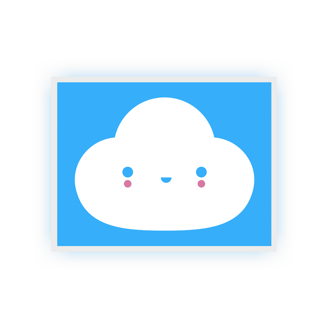 FRIENDSWITHYOU - YOU'RE MY LITTLE CLOUD BLUE / FINE ART PRINT