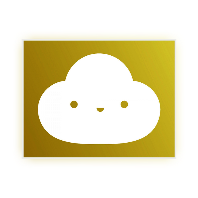 FRIENDSWITHYOU - YOU'RE MY LITTLE CLOUD - GOLD / FINE ART PRINT