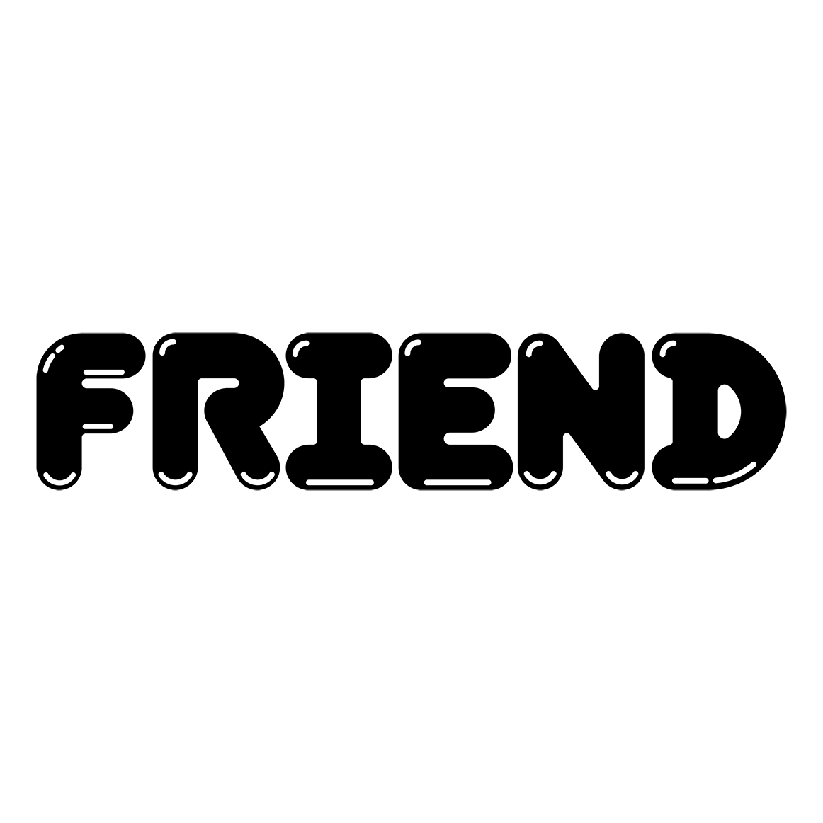 FRIENDSWITHYOU - FRIEND AMULET BLACK  X STUDIO PRODUCTION