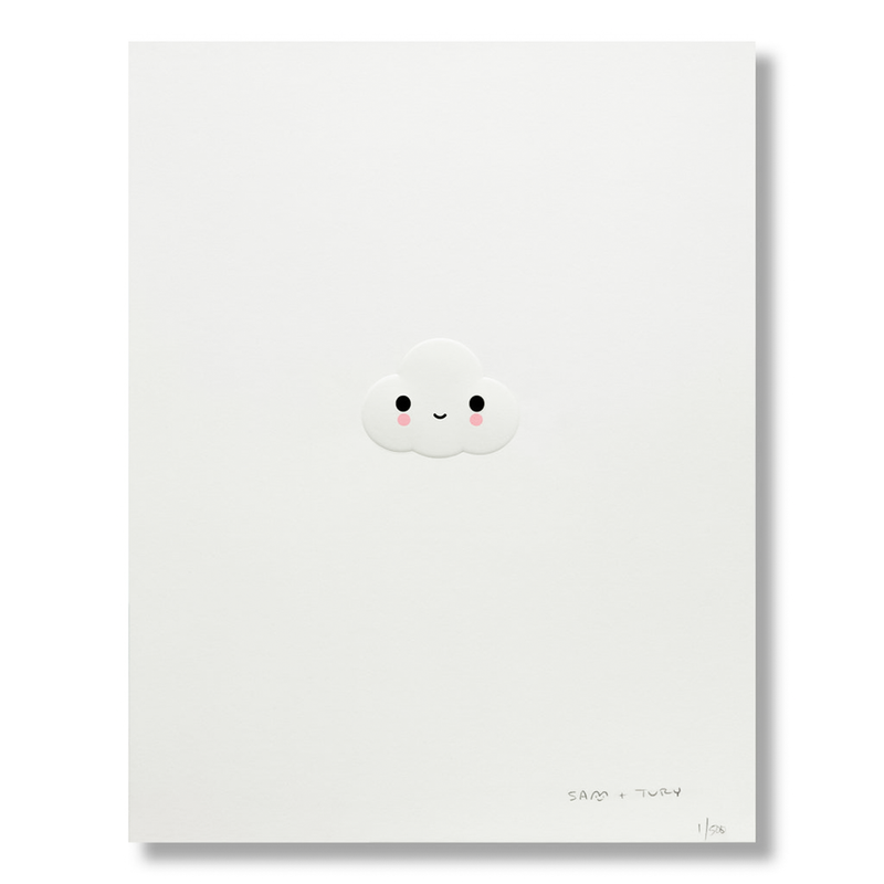 FRIENDSWITHYOU - LITTLE CLOUD EMBOSSED / FINE ART PRINT