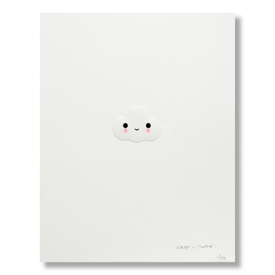 FRIENDSWITHYOU - LITTLE CLOUD EMBOSSED / FINE ART PRINT