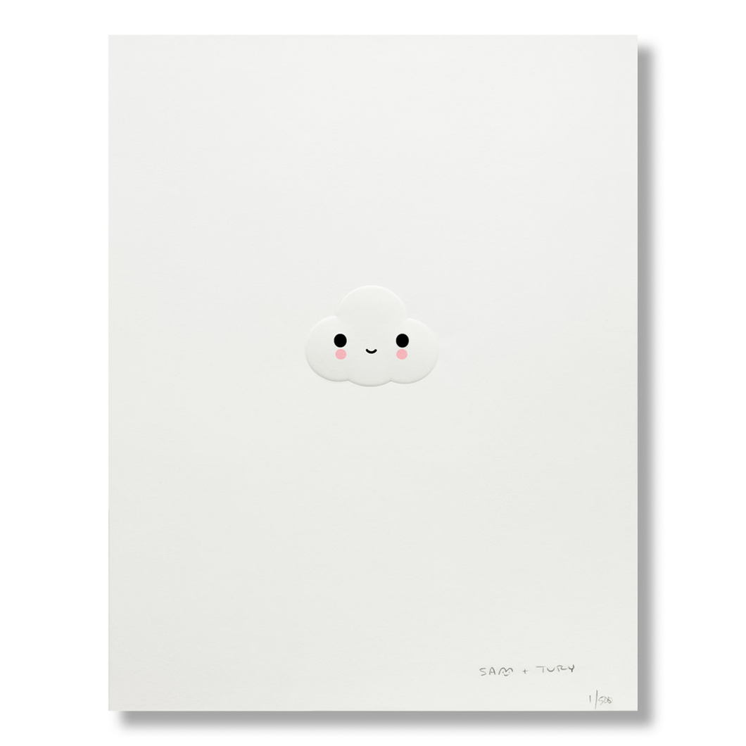 FRIENDSWITHYOU - LITTLE CLOUD EMBOSSED / FINE ART PRINT