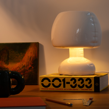 FREDDY Table Lamp – White Limited Edition Ceramic Lamp / Home Studyo