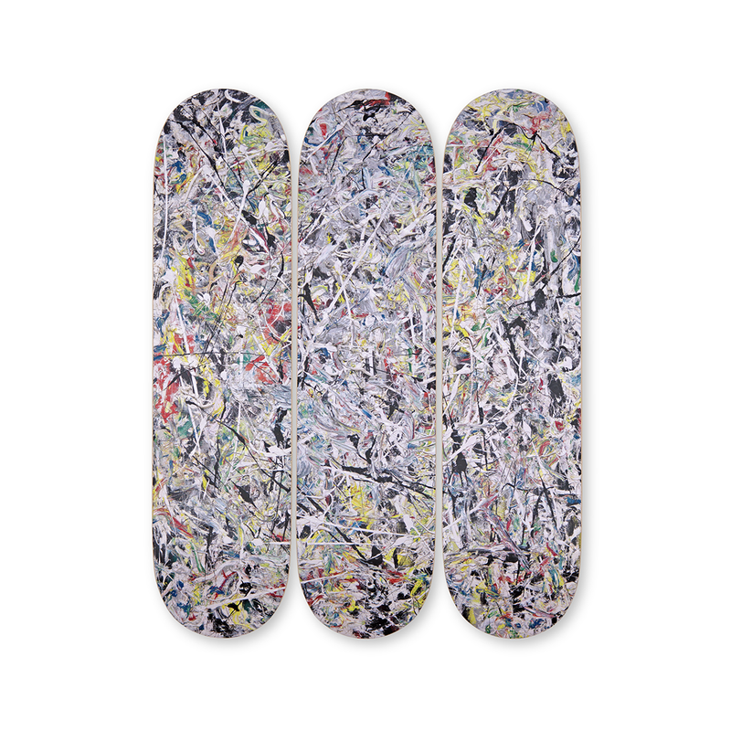 JACKSON POLLOCK / WHITE LIGHT – Limited Edition Skate Deck Art