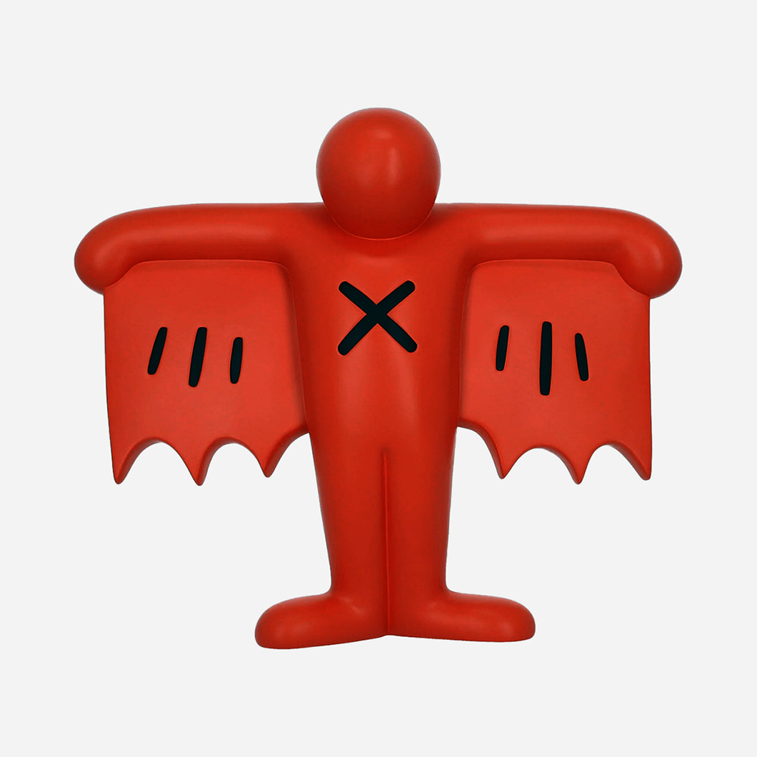 FLYING DEVIL STATUE RED - KEITH HARING / MEDICOM TOY