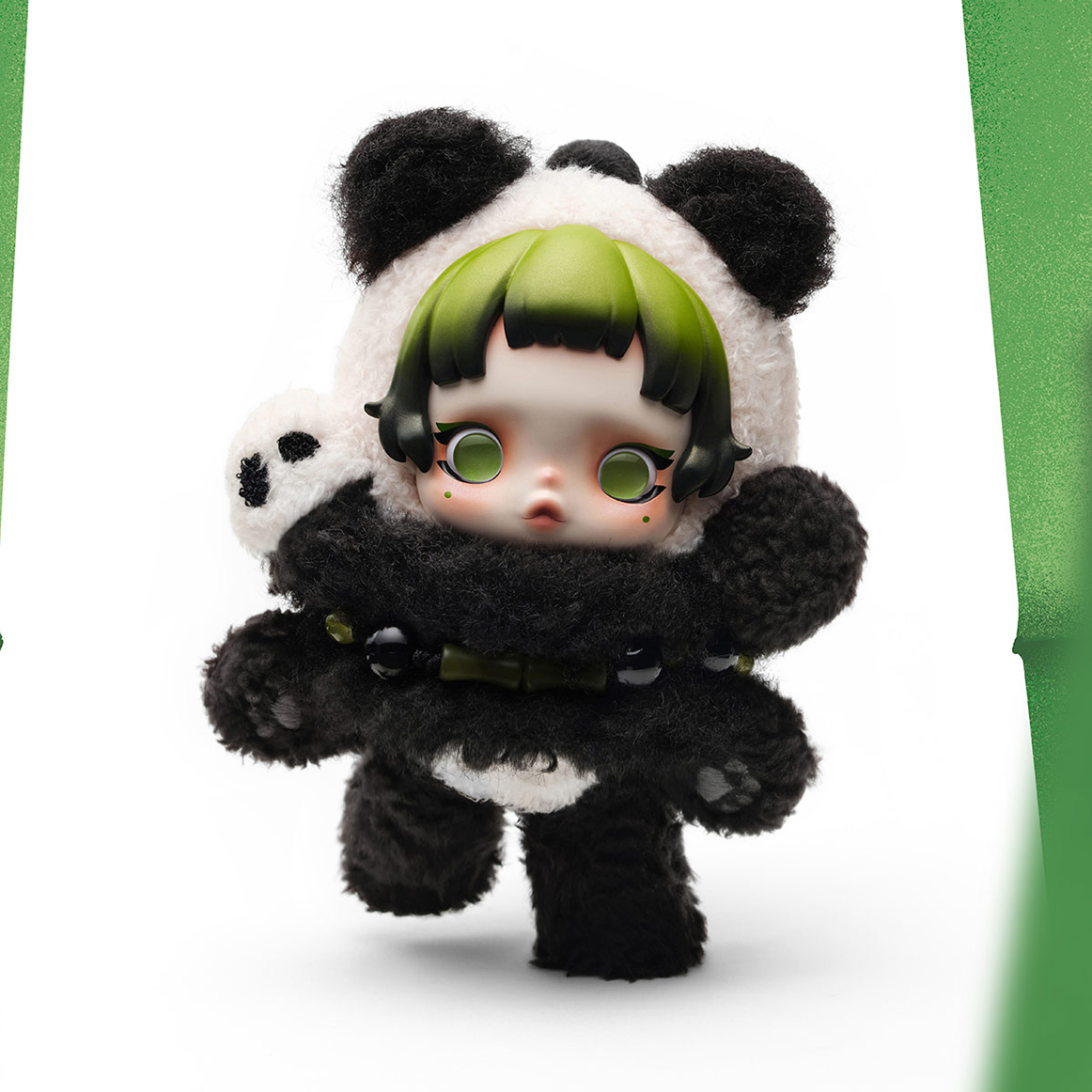SKULLPANDA Lazy Panda Keychain – Limited Edition Plush & Vinyl Collectible