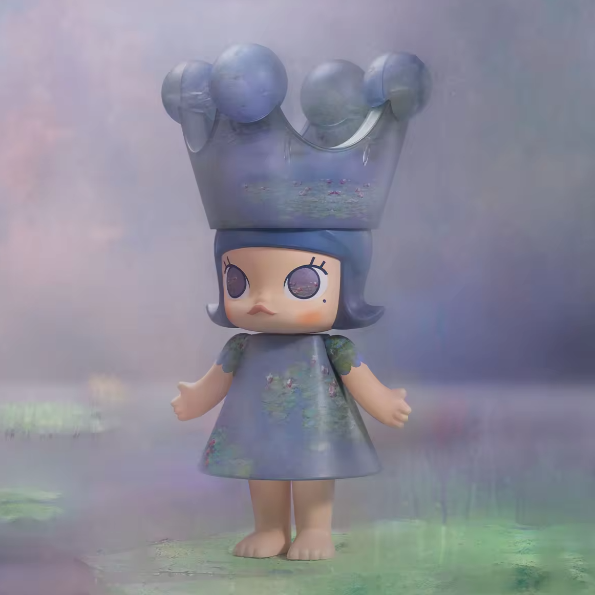 MEGA ROYAL MOLLY 1000%  - CLAUDE MONET - LES NYMPHÉAS / POPMART