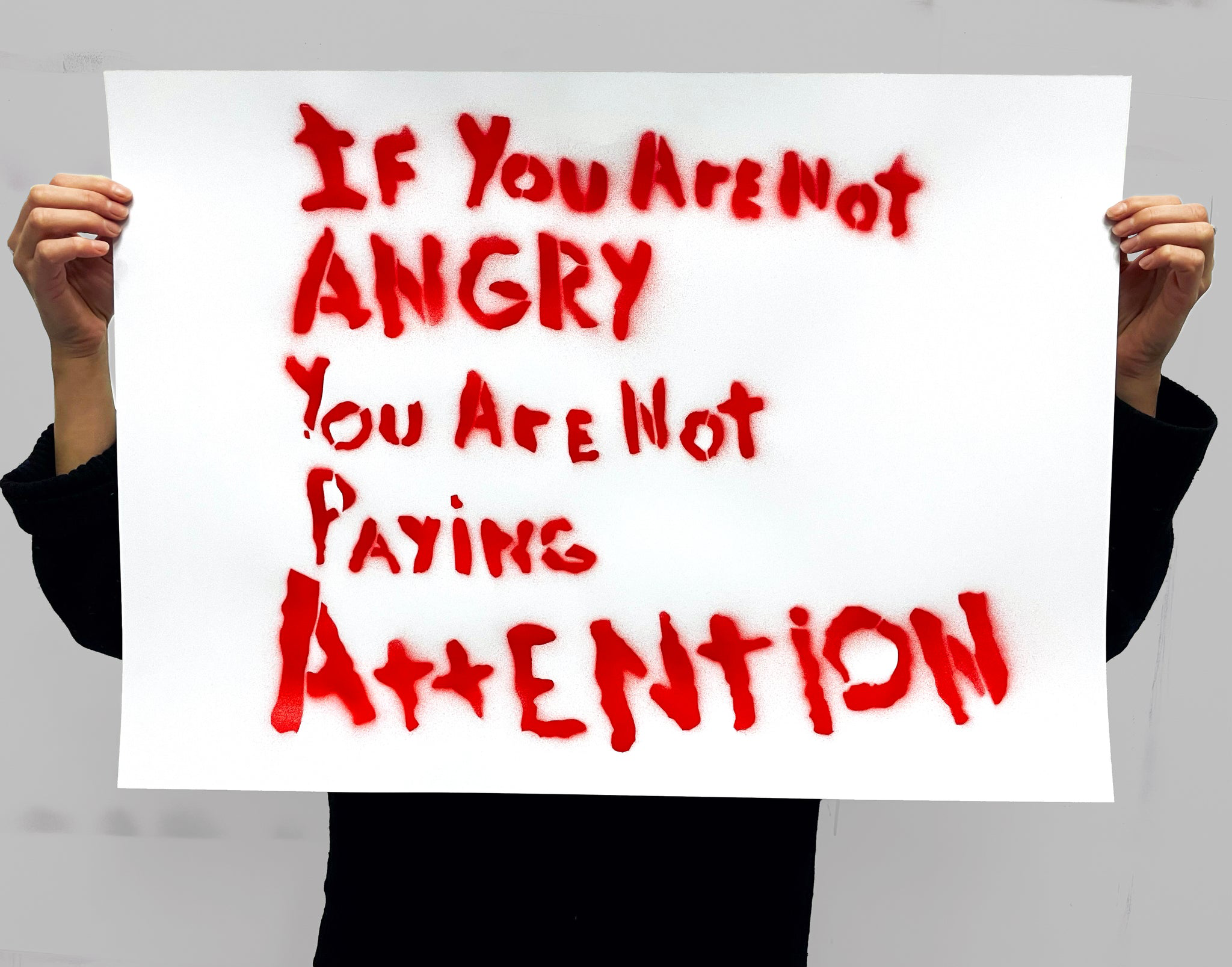 SAM DURANT - IF YOU ARE NOT ANGRY, YOU ARE NOT PAYING ATTENTION 2024 / ARTWORK