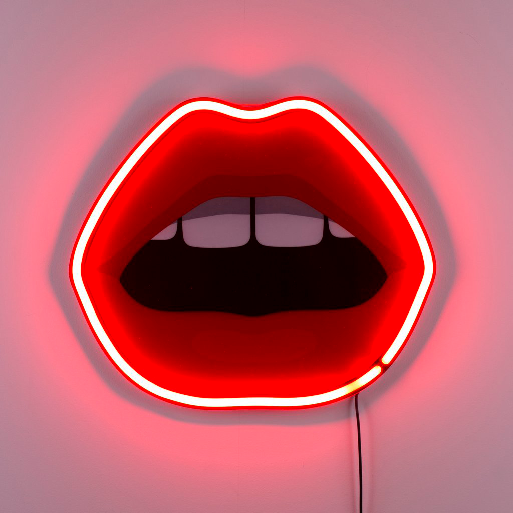 STUDIO JOB - BLOW MOUTH NEON LAMP / SELETTI