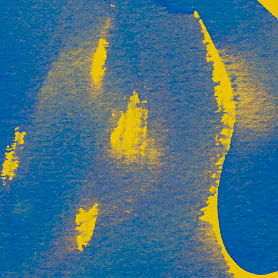 BLUNDLUND.CO.,LTD FINE ART PRINT - LIV YELLOW BLUE / LIMITED EDITION OF 250