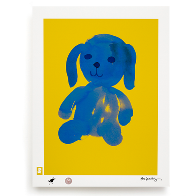 BLUNDLUND.CO.,LTD FINE ART PRINT - LIV YELLOW BLUE / LIMITED EDITION OF 250