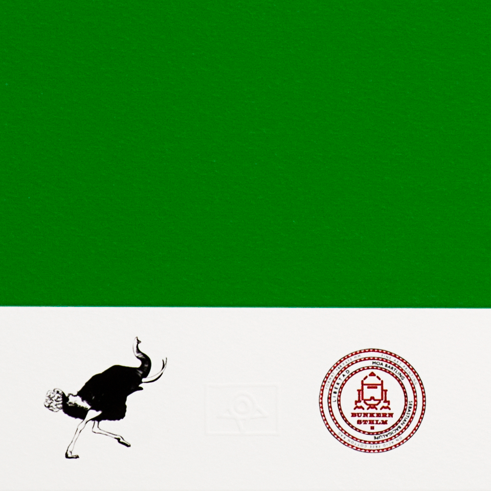 BLUNDLUND.CO.,LTD FINE ART PRINT - LIV WHITE GREEN / LIMITED EDITION OF 250