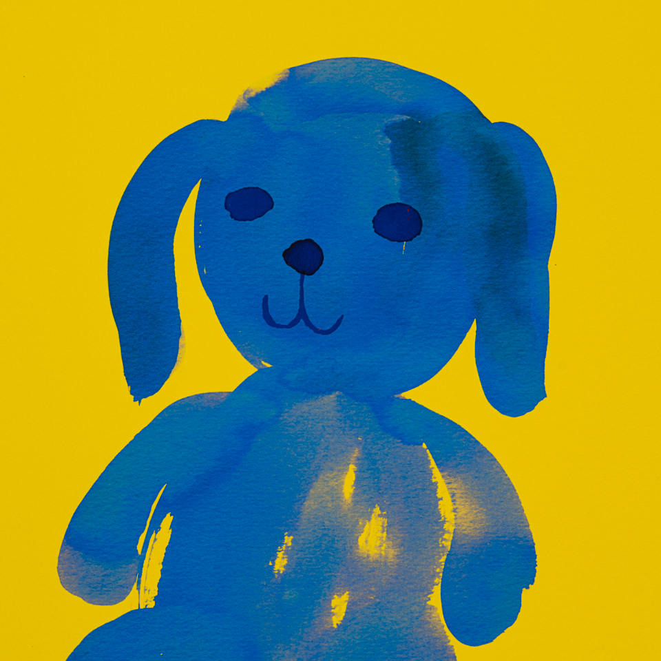 BLUNDLUND.CO.,LTD FINE ART PRINT - LIV YELLOW BLUE / LIMITED EDITION OF 250