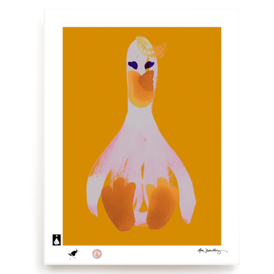 BLUNDLUND.CO.,LTD FINE ART PRINT - LIVON PINK ORANGE / LIMITED EDITION OF 250