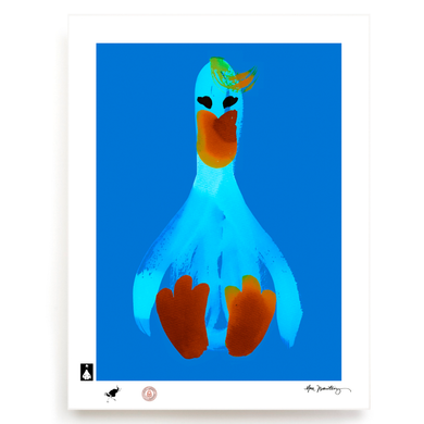 BLUNDLUND.CO.,LTD FINE ART PRINT - LIVON WHITE BLUE / LIMITED EDITION OF 250