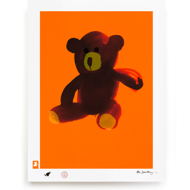 BLUNDLUND.CO.,LTD FINE ART PRINT - LOVE BROWN ORANGE / LIMITED EDITION OF 250