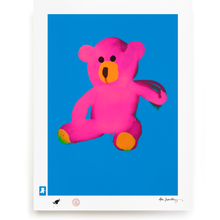 Load image into Gallery viewer, BLUNDLUND.CO.,LTD FINE ART PRINT - LOVE PINK BLUE / LIMITED EDITION OF 250
