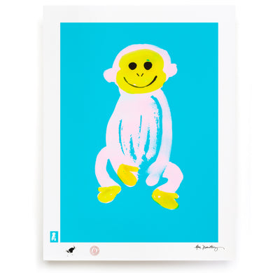 BLUNDLUND.CO.,LTD FINE ART PRINT - JUSTUS LIGHT BLUE PINK / LIMITED EDITION OF 250