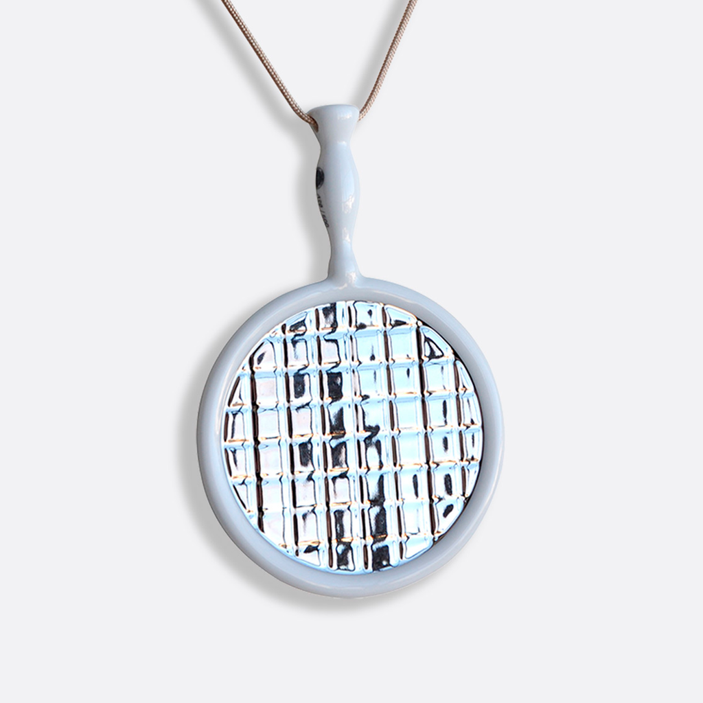 JULIO LE PARC - MIROIR WHITE PENDANT  /  BERNARDAUD