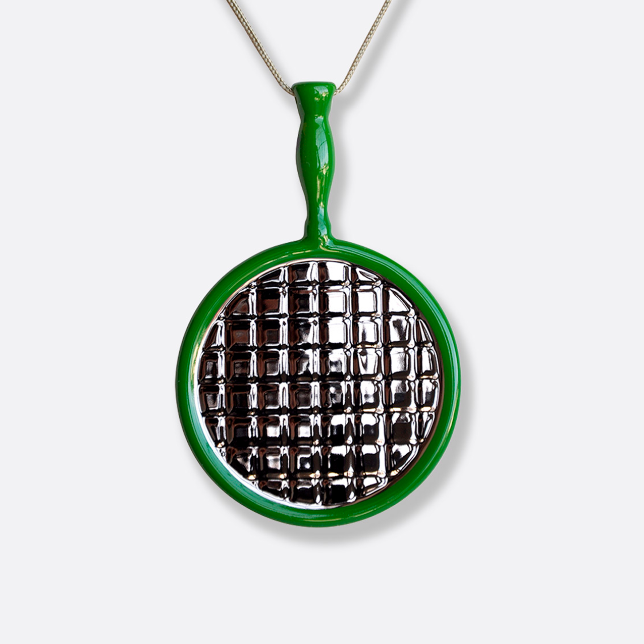 JULIO LE PARC - MIROIR GREEN PENDANT  /  BERNARDAUD