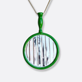 JULIO LE PARC - MIROIR GREEN PENDANT  /  BERNARDAUD