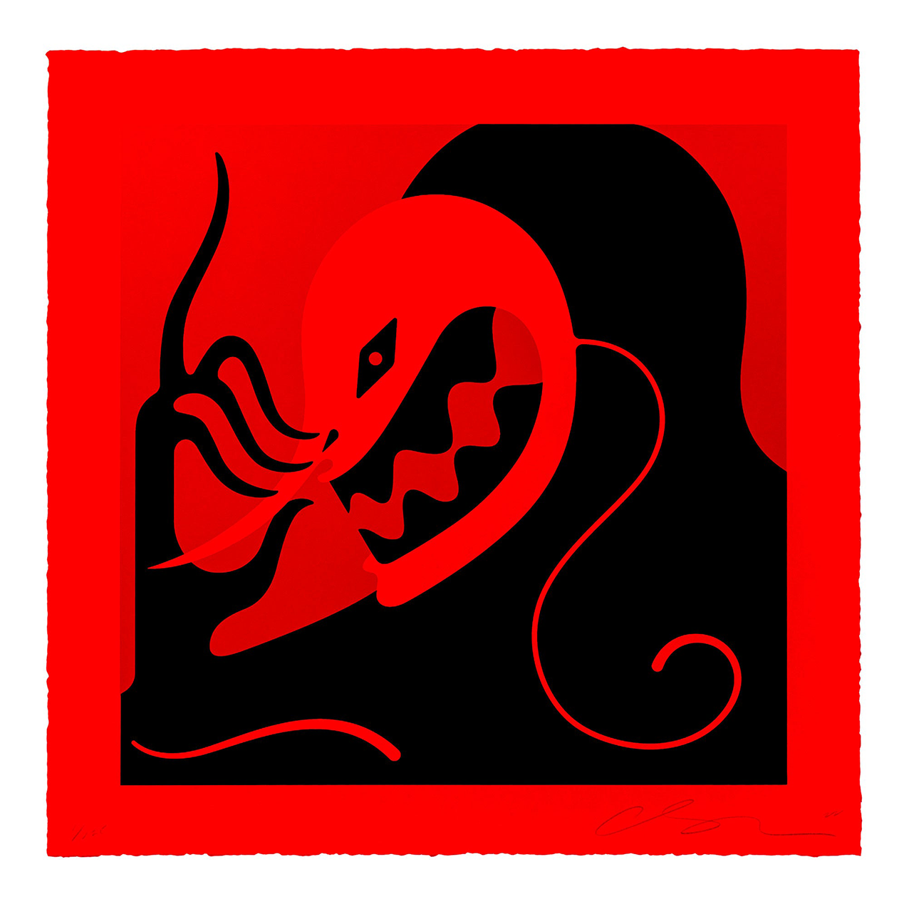 CLEON PETERSON - LISTEN YOU FUCKERS RED / FINE ART PRINT