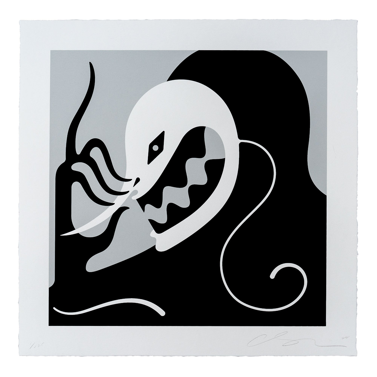 CLEON PETERSON - LISTEN YOU FUCKERS WHITE / FINE ART PRINT