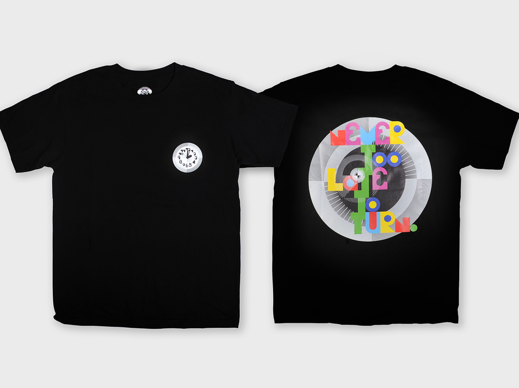 MM/PARIS / ANICORN - 2LATE2TURN STATEMENT TEE (BLACK) / 2 COLLECTION