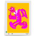 BLUNDLUND.CO.,LTD FINE ART PRINT - OKEAJ PINK YELLOW / LIMITED EDITION OF 250
