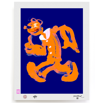 BLUNDLUND.CO.,LTD FINE ART PRINT - OKEAJ ORANGE BLUE / LIMITED EDITION OF 250