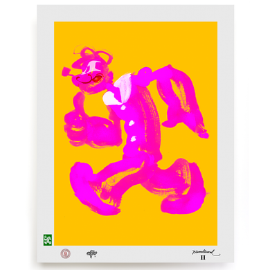 BLUNDLUND.CO.,LTD FINE ART PRINT - OKEAJ PINK YELLOW / LIMITED EDITION OF 250