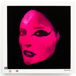 BLUNDLUND FINE ART PRINT / IN THE GUTTER - EILEEN PINK & BLACK / LIMITED EDITION OF 250
