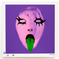 BLUNDLUND FINE ART PRINT / IN THE GUTTER - LEILA PINK, GREEN & LILAC / LIMITED EDITION OF 250
