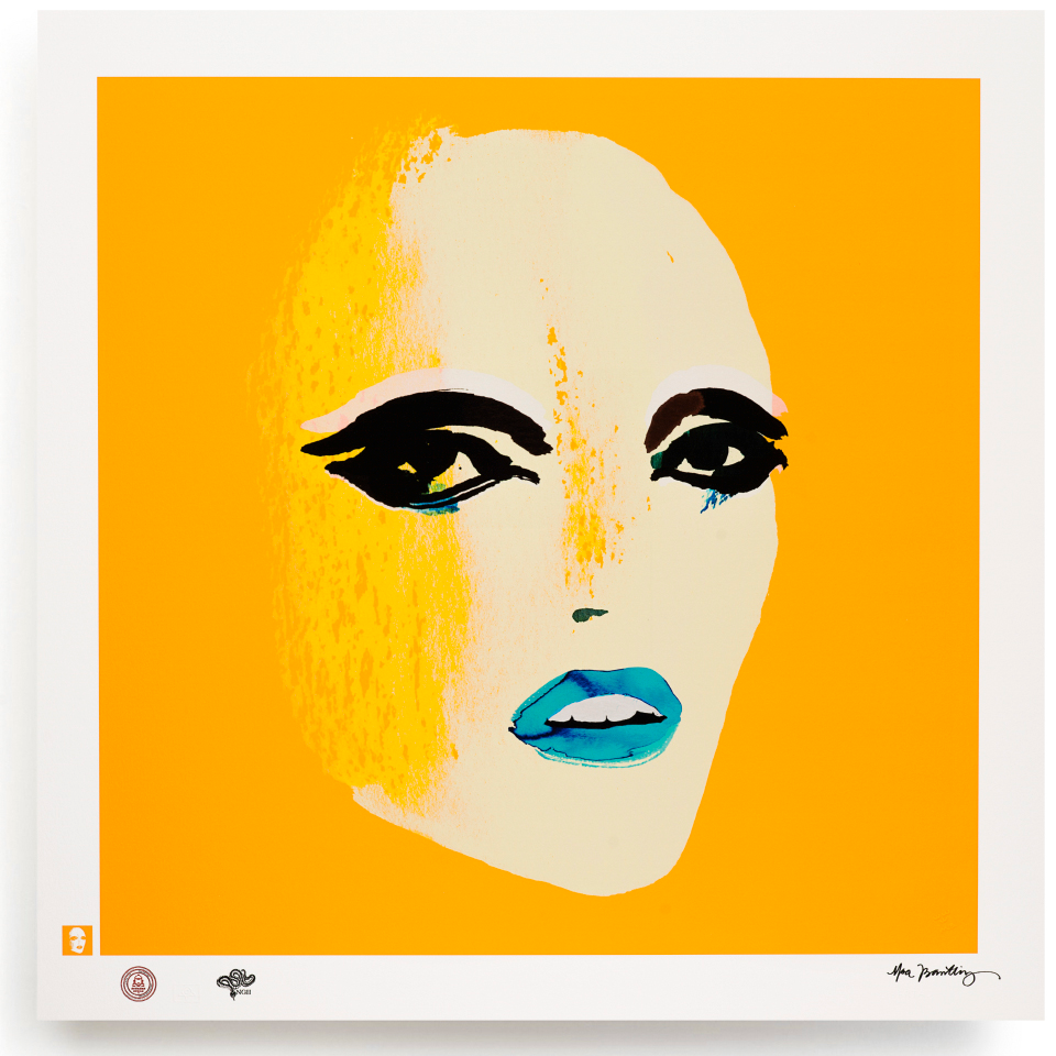 BLUNDLUND FINE ART PRINT / IN THE GUTTER - NICO WHITE & YELLOW / LIMITED EDITION OF 250