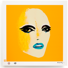 Load image into Gallery viewer, BLUNDLUND FINE ART PRINT / IN THE GUTTER - NICO WHITE &amp; YELLOW / LIMITED EDITION OF 250

